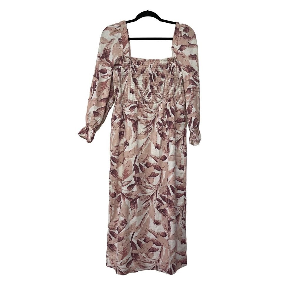 House of Harlow 1960 Linen Midi Dress
